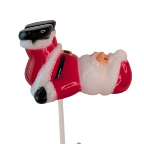 DecoPak Christmas Santa Claus Cupcake Pick Topper Set of 6 - Picture 4 of 8